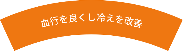 血行を良くし冷えを改善